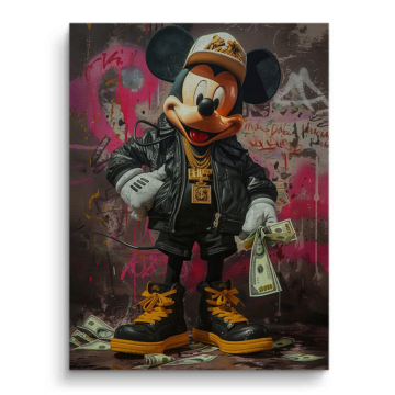 Mickey Mouse Inspired Street Canvas Art