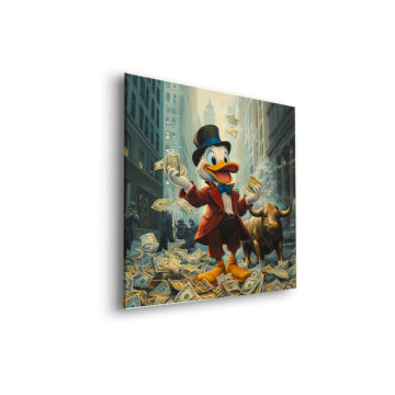 Riqueza inspirada en Scrooge McDuck - cuadro Dibond mate
