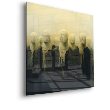 Faceless Shadow Figures Acrylic Glass Art