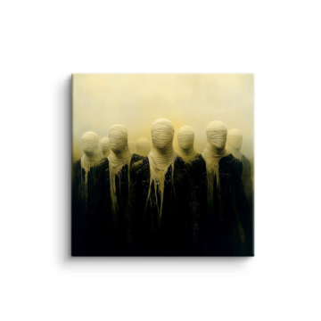 Figures d’ombre sans visage - tableau PVC mat