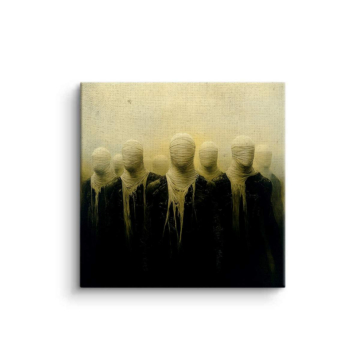Faceless Shadow Figures Canvas Art