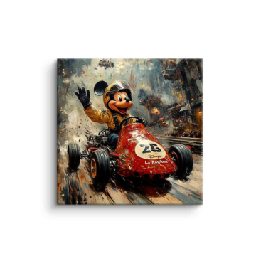 Course inspiré de Mickey Mouse - tableau PVC mat