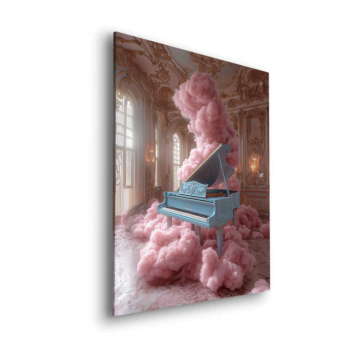 Pink Cloud Piano Dreamscape Dibond Matt Art