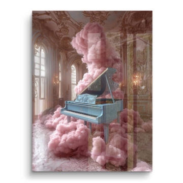 Pink Cloud Piano Dreamscape PVC Gloss Art