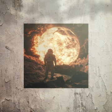 Géant lune explorateur - poster
