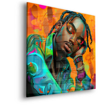 Colorful Hip Hop Dreamer Acrylic Glass Art