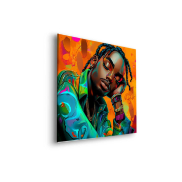 Colorful Hip Hop Dreamer Dibond Matt Art