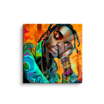 Farbenfroh Hip Hop Träume - PVC-Bild glänzend