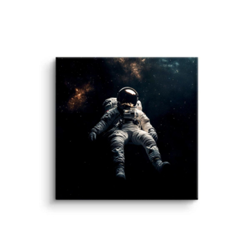 Astronaute flottant dans l'espace - tableau PVC mat