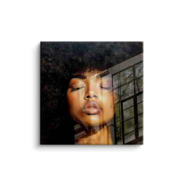 Soft Glam Woman Portrait PVC Gloss Art