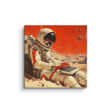 Astronaute à jouer keyboard - tableau PVC mat