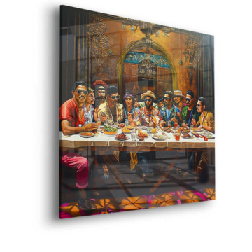 Last Supper Inspired Cultural Feast Acrylic Glass Art