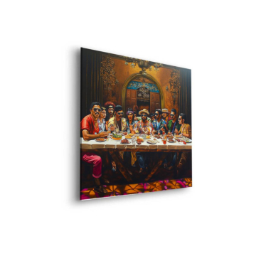 Last Supper Inspired Cultural Feast Dibond Matt Art