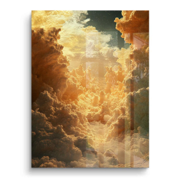Nube dorado Heaven - cuadro PVC brillante