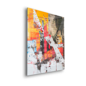Abstracto urbano union jack - cuadro en vidrio acrílico