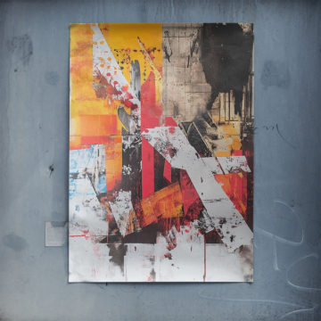 Abstrakter Union Jack im Urban-Stil - Poster