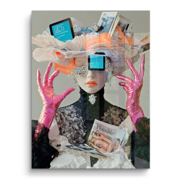 Collage digital de moda - cuadro PVC brillante