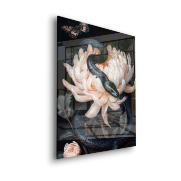 Snake Blossom Still Life Acrylic Glass Art