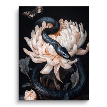 Snake Blüte Stilllebe - PVC-Bild matt