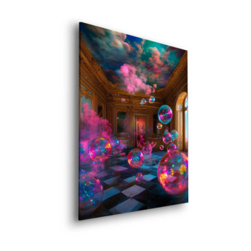 Surrealista Bubble Palace - cuadro Dibond mate