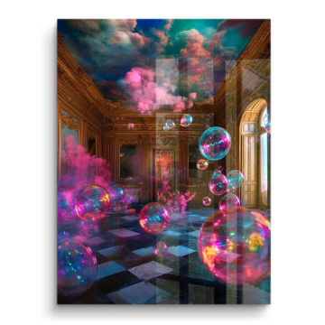 Surrealista Bubble Palace - cuadro PVC brillante