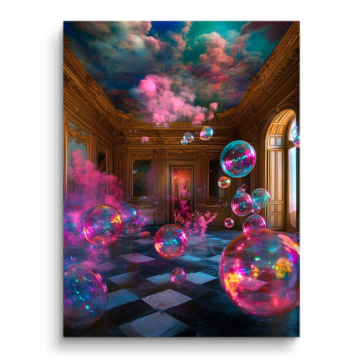 Surrealistyczny bańka Palace - obraz na matowym PVC