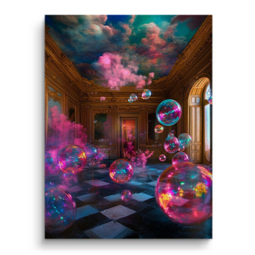 Surrealistyczny bańka Palace - obraz na płótnie