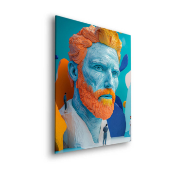 Van Gogh Inspired Pop Portrait Dibond Matt Art