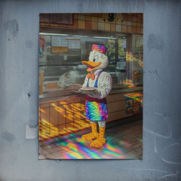 Diner inspiré de Donald Duck - poster