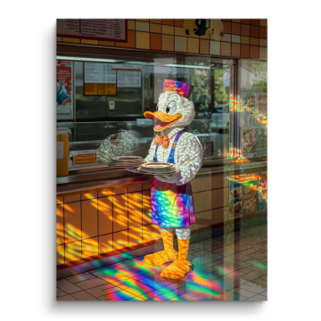 Donald Duck Inspired Diner PVC Gloss Art