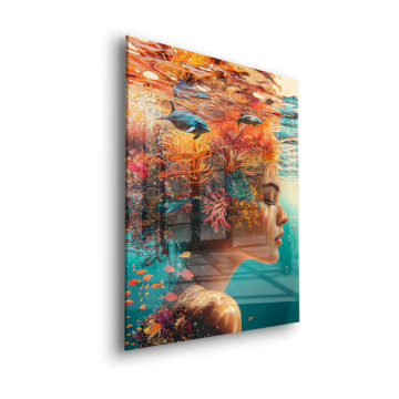 Underwater Coral Portrait Acrylic Glass Art