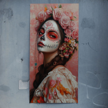 Dia de los muertos femme - poster