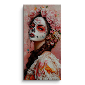 Kobieta w stylu Dia de los Muertos - obraz na płótnie