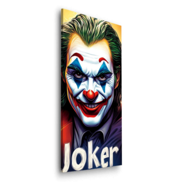 Portrait de clown inspiré de Joker - tableau Dibond mat