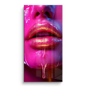Neon Glitter Lips PVC Gloss Art