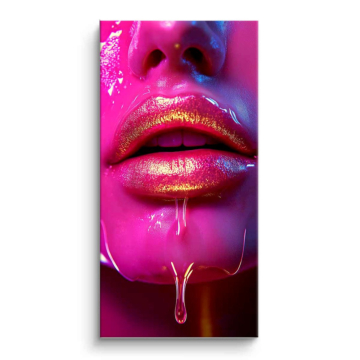 Neon Glitter Lips PVC Matt Art
