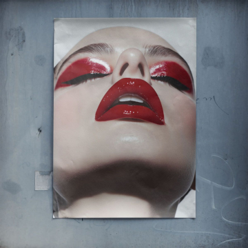 Glossy Red Lips Beauty Poster Art