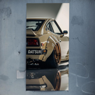 Retro Datsun Sports Car Poster Art