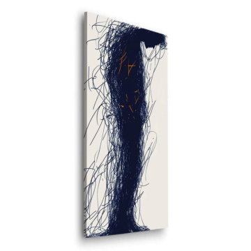 Figura abstracta en sombra - cuadro Dibond mate