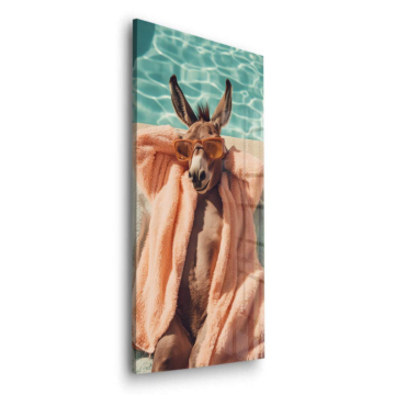 Poolside Donkey Towe - Acrylglasbild