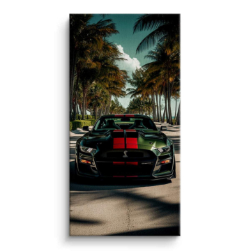 Ford Mustang Tropical Drive Canvas Art