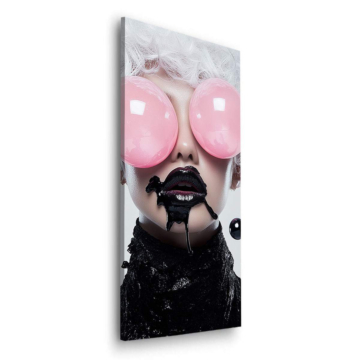 Bubblegum Noir Fashion Portrait Dibond Matt Art
