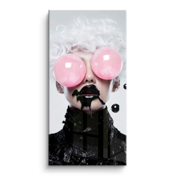 Bubblegum Noir Fashion Portrait PVC Gloss Art