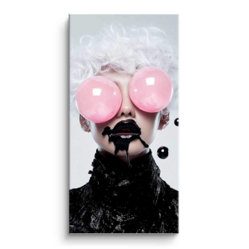 Bubblegum Noir Fashion Portrait PVC Matt Art
