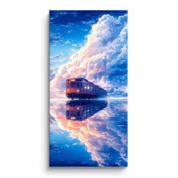 Dream Train Cloud Reflection PVC Matt Art