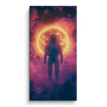 Promienny kosmiczny astronauta - obraz na płótnie