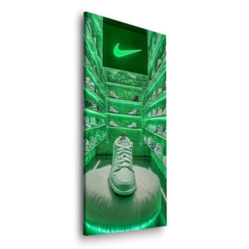 Nike Inspired Neon Sneaker Store Dibond Matt Art