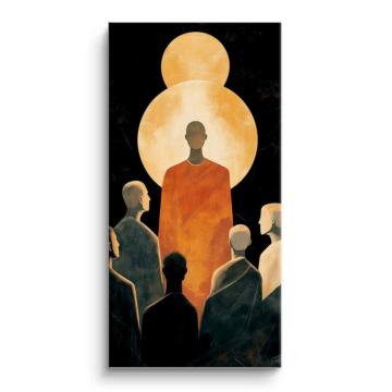 Golden Enlightened Figure PVC Matt Art