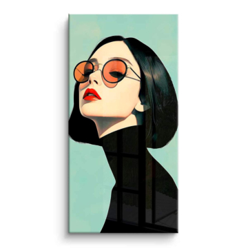 Minimal Chic Sunglasses Portrait PVC Gloss Art