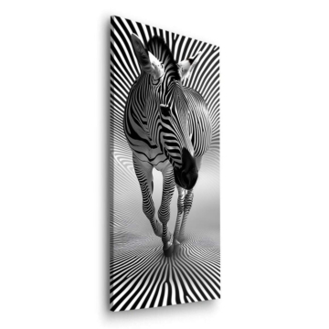 Cebra Optical Illusion - cuadro Dibond mate